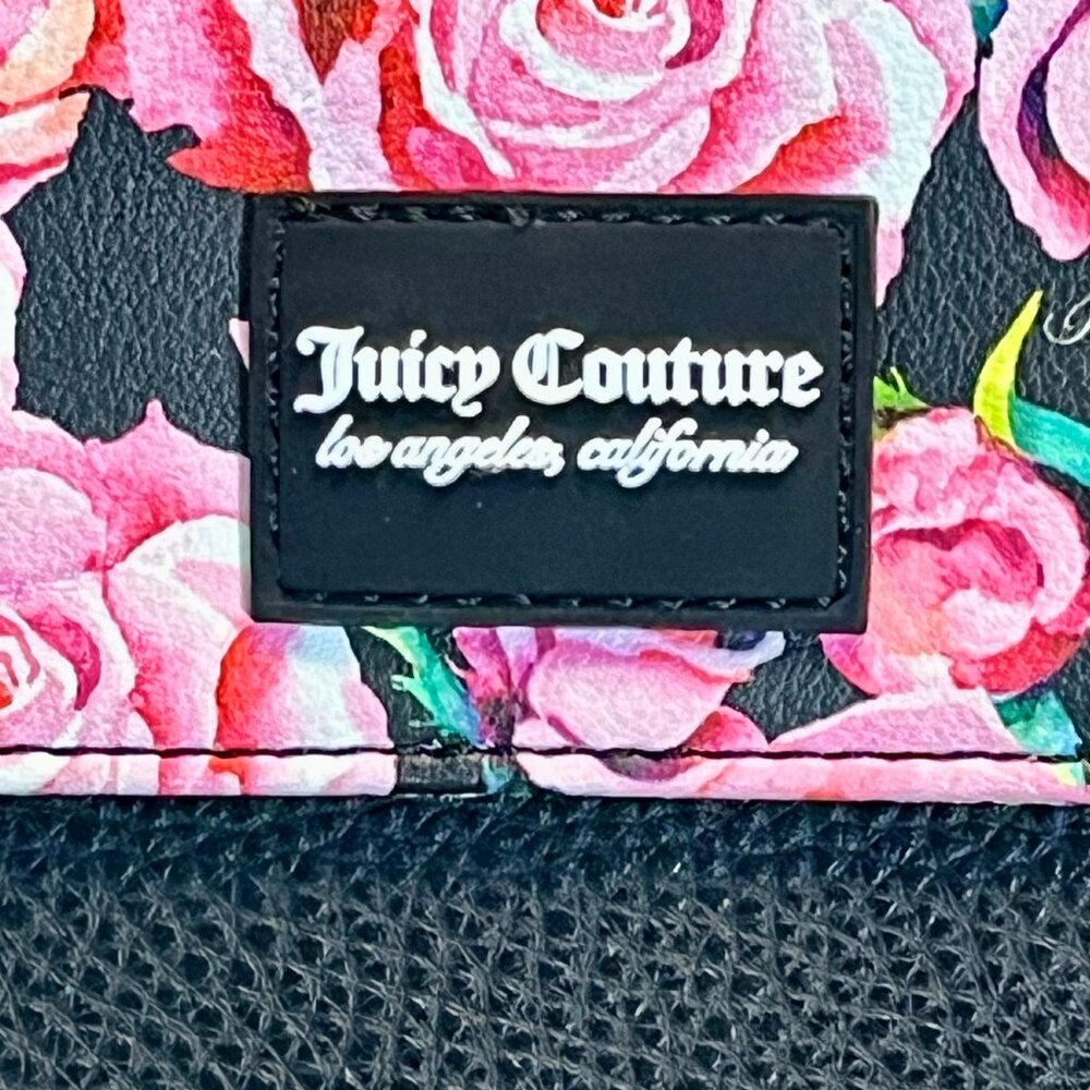 Juicy Couture In Bloom On The Right Track Crossbody Handbag Purse Pink Rose - Picture 2 of 7